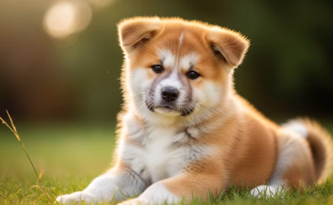 filhote de akita
